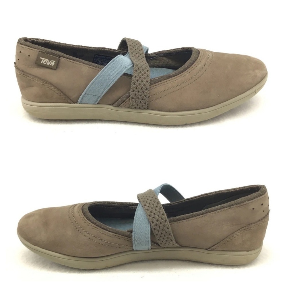 Teva Women's Flats in Brown and Blue